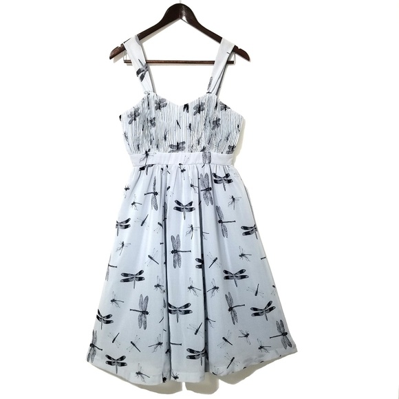 Modcloth Dragonfly Dress Geode Sz Small - Picture 2 of 8